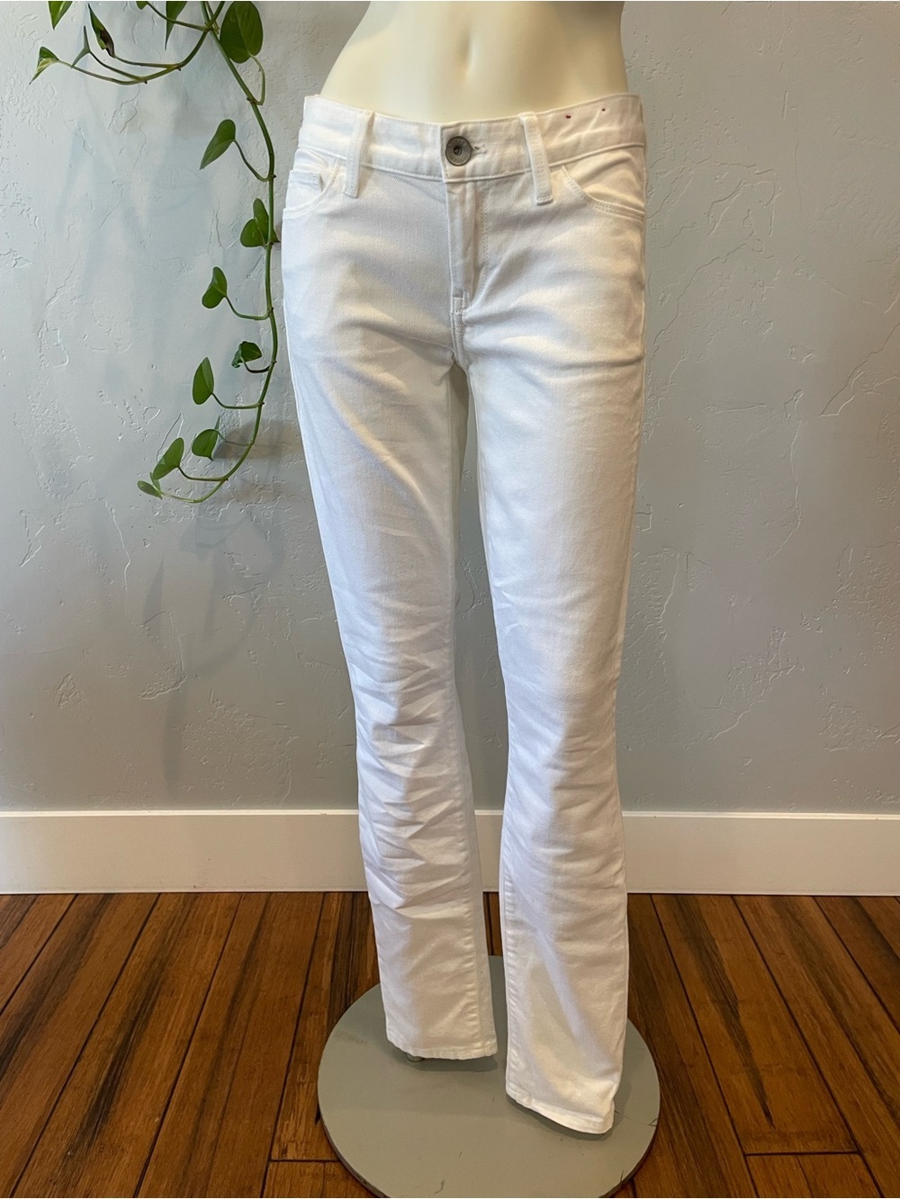 New Banana Republic White skinny straight Jeans 25